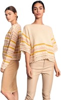 Strickanleitung Ecopuno Shirt Mustermix mit Noppenrand-2
