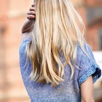 Amoroso Top Strickpaket  1 40/44 Light gray / jeans / violet blue / gray-3