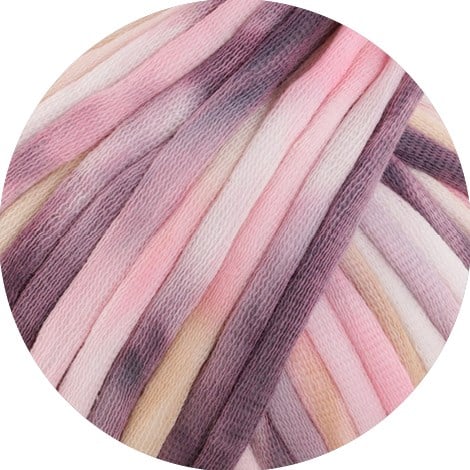 Lana Grossa Gelato 011 Pflaume/Rosa/Beige/Rohweiß-2