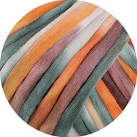 Lana Grossa Gelato 014 Orange/Beere/Weiß/Pink/Rosa/Graugrün-2
