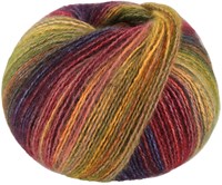 Lana Grossa Gianna 010 Maisgelb/Orange/Dunkelblau/Graugrün/Weinrot