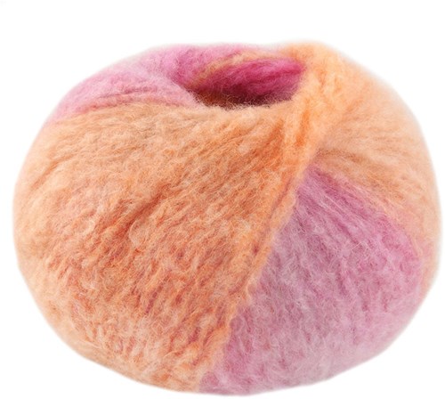 Lana Grossa Gigante 001 Orange/Pink/Safrangelb/Lila/Veilchenblau