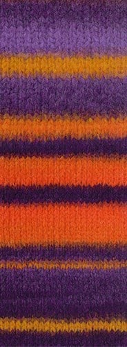 Lana Grossa Gigante 002 Unkelviolett/Gelb/Graulila/Orange/Blauviolett-2