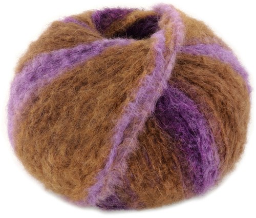 Lana Grossa Gigante 004 Lila/Khaki/Umbra/Dunkelviolett/Graulila