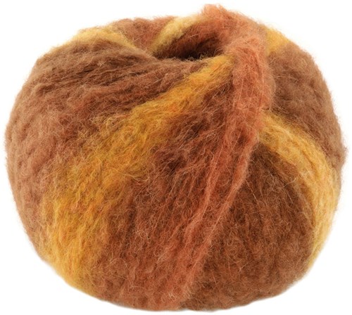 Lana Grossa Gigante 006 Ocker/Nougat/Grau-/Schokobraun/Sandgelb