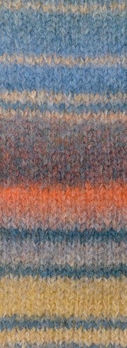 Lana Grossa Gigante Multi 101 Graublau/Beige/Graurot/Mandarin/Petrolgrün/Graugelb-2