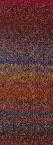 Lana Grossa Gigante Multi 103 Weinrot/Rotbraun/Graurot/Aubergine/Khaki/Graubraun-2