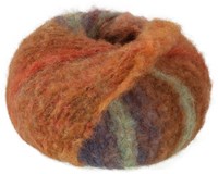 Lana Grossa Gigante Multi 104 Camel/Schokobraun/Orange/Minttürkis/Senfgelb/Ocker/Graubraun/Rost
