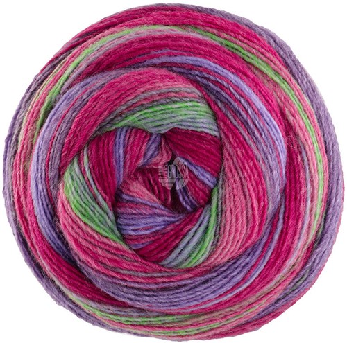 Lana Grossa Gomitolo Arte 1022 Grau/Lila/Pink/Fuchsia/Grün/Pflaume/Zyklam