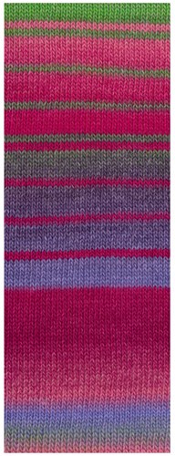 Lana Grossa Gomitolo Arte 1022 Grau/Lila/Pink/Fuchsia/Grün/Pflaume/Zyklam-2
