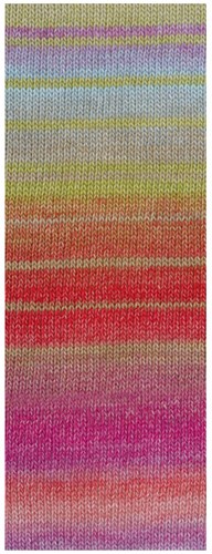 Lana Grossa Gomitolo Arte 1023 Erdbeer/Rotviolett/Hellgrau/Lindgrün/Hellblau/Beige/Orange/Rot/Pink/Fuchsia-2