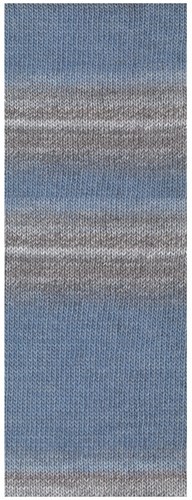 Lana Grossa Gomitolo Gala 4021 Hell-/Graublau/Silber-/Hell-/Mittelgrau-2