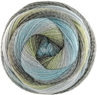 Lana Grossa Gomitolo Gala 4022 Mint/Graublau/Helloliv/Schlamm