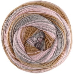 Lana Grossa Gomitolo Gala 4025 Camel/Rosa/Grau