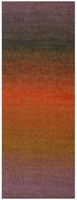 Lana Grossa Gomitolo Gala 4026 Antikviolett/Graubraun/Rost/Orange/Ocker-Gelb-2