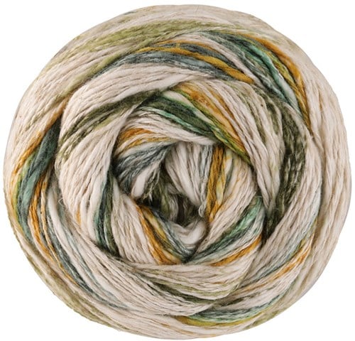 Lana Grossa Gomitolo Hippie 3037 Maisgelb/Hellgrn/Hell-/Dunkelpetrol/Dunkelgrau/Mint/Dunkeloliv/Heugrn/Natur