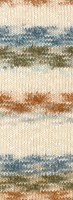 Lana Grossa Gomitolo Hippie 3038 Blaugrau/Umbra/Nougat/Rosabeige/Natur-2