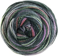 Lana Grossa Gomitolo Magico 3023 Dunkel-/Mittel-/Hellgrau/Graulila/Rosa/Grün/Lindgrün/Flieder