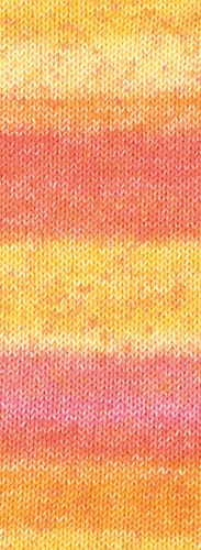 Lana Grossa Gomitolo Mambo 2031 Orange/Lachsrosa/Pink/Hell-/Sonnengelb-2