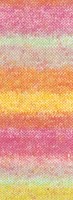 Lana Grossa Gomitolo Mambo 2033 Grn-/Hellgelb/Orange/Pink/Pastelltrkis/Mandarin/Mint-3