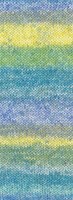 Lana Grossa Gomitolo Mambo 2038 Petrol/Trkis/Jeans-/Veilchenblau/Graugrn/Zitrusgelb/Maigrn-2
