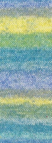 Lana Grossa Gomitolo Mambo 2038 Petrol/Trkis/Jeans-/Veilchenblau/Graugrn/Zitrusgelb/Maigrn-2