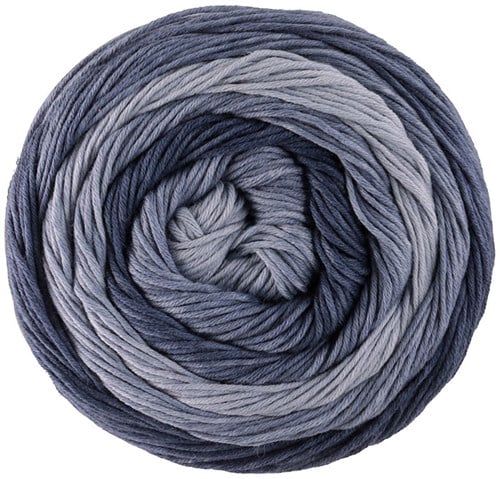Lana Grossa Gomitolo Tono 1039 Jeans-/Grau-/Stahlblau