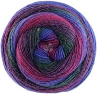 Lana Grossa Gomitolo Versione 454 Tintenblau/Rot-/Dunkelviolett/Fuchsia/Waldgrün