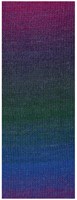 Lana Grossa Gomitolo Versione 454 Tintenblau/Rot-/Dunkelviolett/Fuchsia/Waldgrün-2