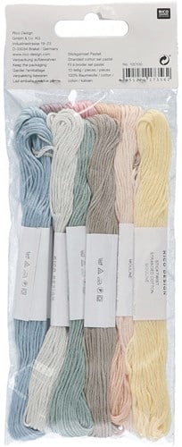 Rico Sticktwist Stickgarnpaket 8m 001 Pastel-3