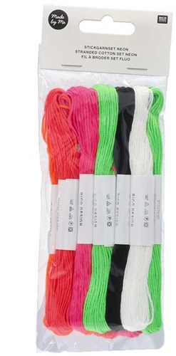 Rico Sticktwist Stickgarnpaket 8m 005 Neon