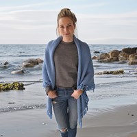 Granitmuster Stola Drops Merino Extra Fine Häkelpaket