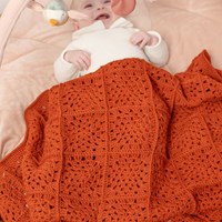Granny Square Babydecke Wiege Unicolor Häkelpaket