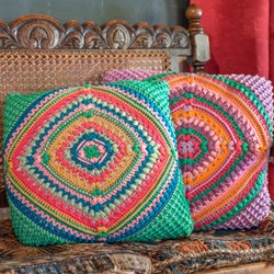 Granny’s Diamond Cushion Häkelpaket