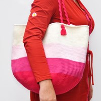 Häkelanleitung Cotton Mix 80 Strandtasche