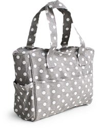 Hobbytasche Grey Linen Polka Dot