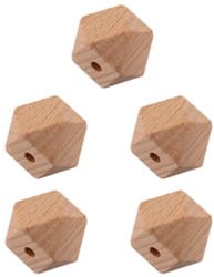 Durable Holz Hexagonperlen 5 Stück