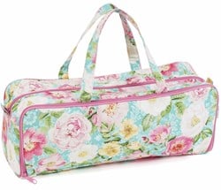 Stricktasche mit Stricknadelhalter Rose Blossom