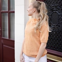 Strickpaket Sommertop mit Rundhalsausschnitt