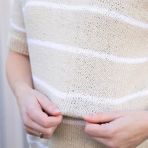 Strickpaket Sommertop mit V-Ausschnitt-2