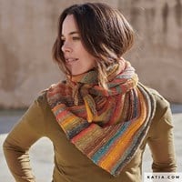 Katia Hiro Punktschal Strickanleitung
