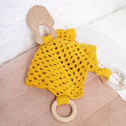 Kaninchen-Kuscheltuch – Go Handmade Sensory Kit Garn- und Häkelpaket