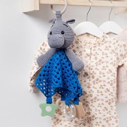 Nilpferd-Kuscheltuch – Go Handmade Sensory Kit Garn- und Häkelset