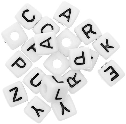 Rico Würfelperlen Armband Set fresh/crazy/lucky/happy - White-3