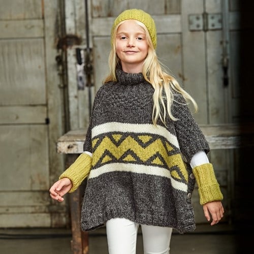 Strickanleitung Brigitte No. 2 Kinderponcho
