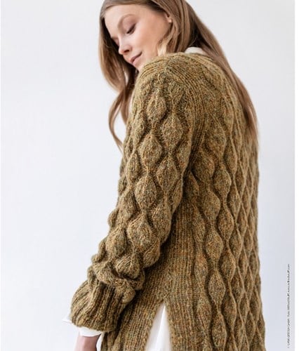Strickanleitung Nuvoletta Lange Jacke