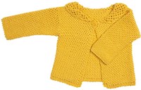 Alta Moda Cotolana Babyjacke Häkelpaket 62/68 Yellow