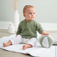 Ecopuno Kinderpullover Strickpaket 80/86 Light Green-2