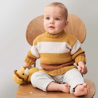 Cool Wool Colour Blocking Kinderpullover Strickpaket 80/86-2