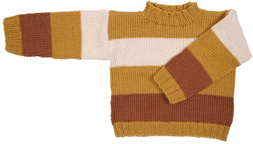 Cool Wool Colour Blocking Kinderpullover Strickpaket 80/86